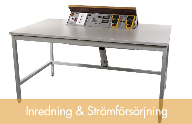 Inredning och Strömförsörjning - VIP bord för utbildning - teknisk utbildningsutrustning